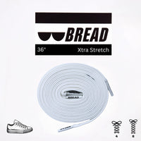 Thumbnail for Bread No-Tie Elastic Shoelaces – Cloud White