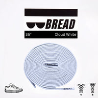Thumbnail for Bread No-Tie Elastic Shoelaces – Cloud White