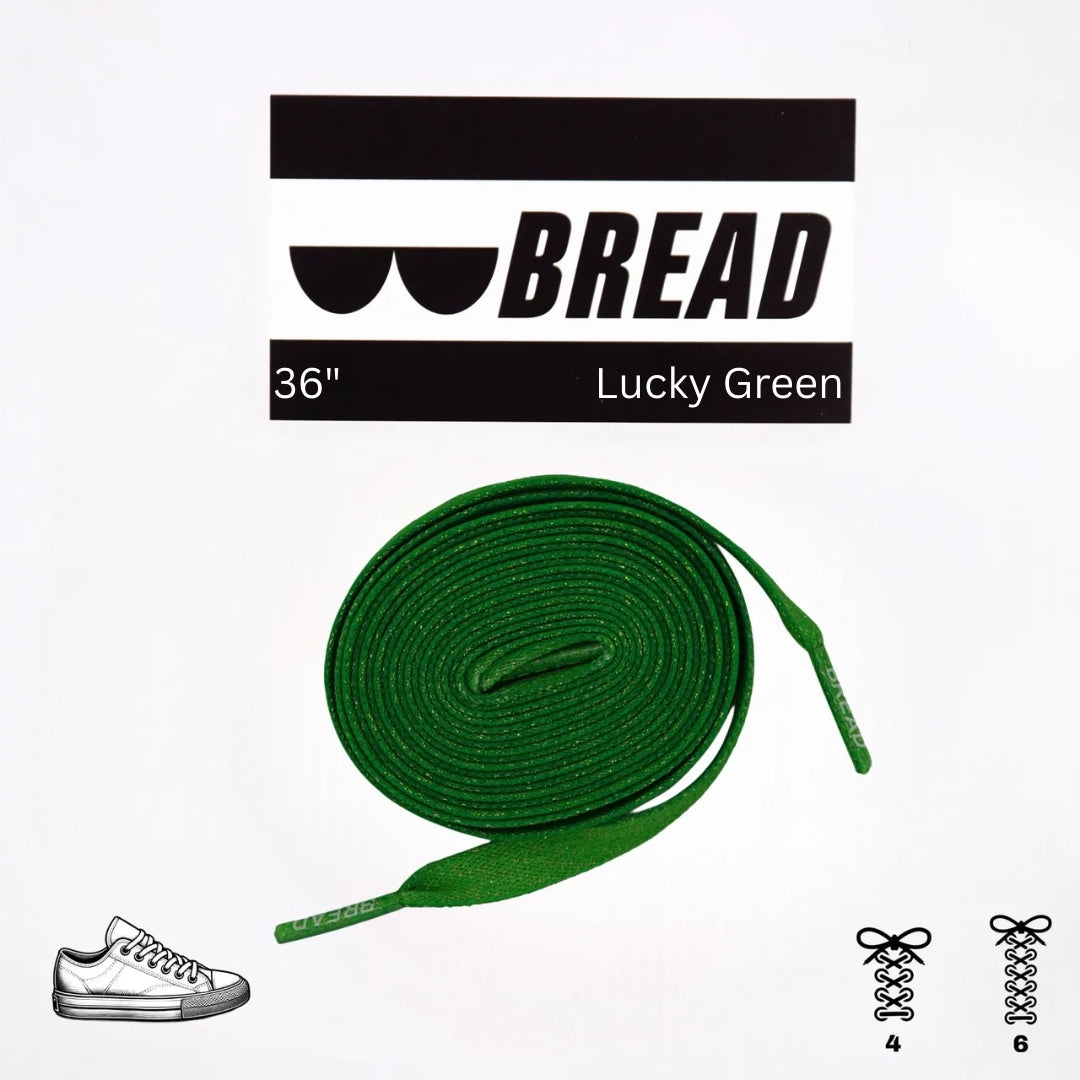 Bread No-Tie Elastic Shoelaces – Lucky Green