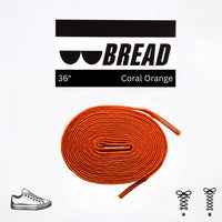 Thumbnail for Bread No-Tie Elastic Shoelaces – Coral Orange