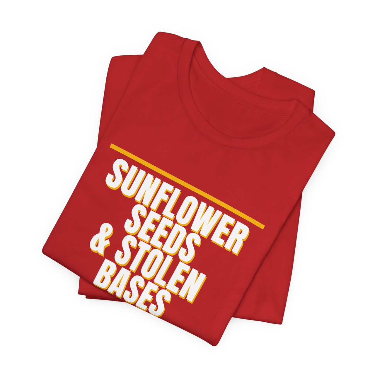 Sunflower Seeds & Stolen Bases — Baseball T-Shirt