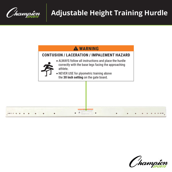 Adjustable Training Hurdle