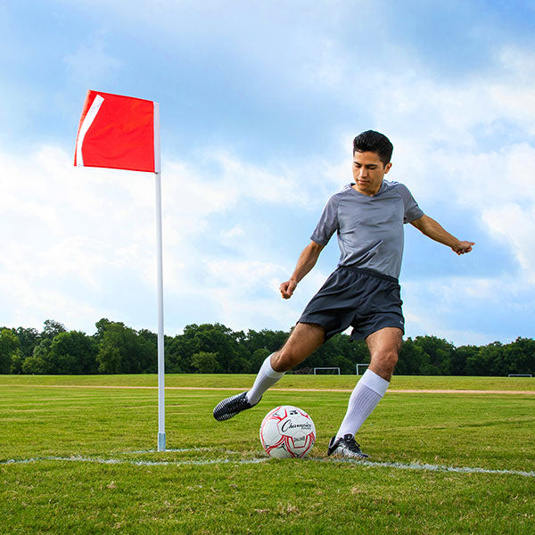 SPRING LOADED CORNER FLAGS