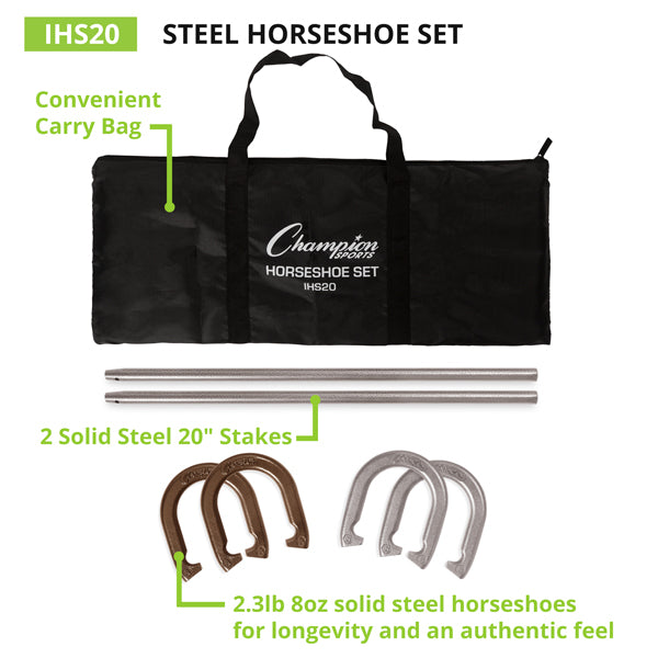 Steel Horseshoe Set