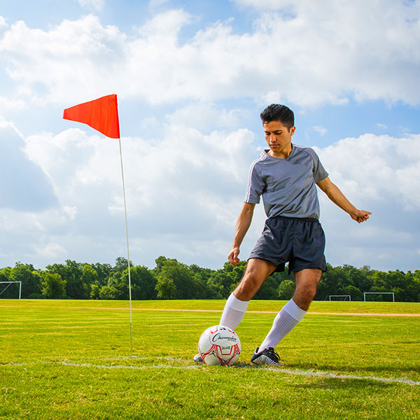 ECONOMY SOCCER CORNER FLAGS