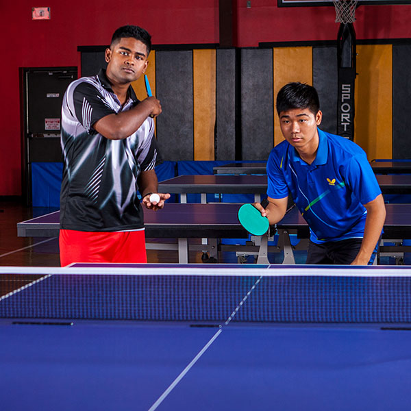 Rubber Face Plastic Table Tennis Paddle