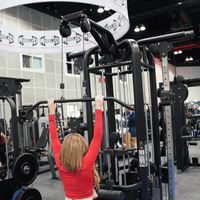 Thumbnail for 4 Stack Megatron Deluxe Jungle Gym - Muscle D Fitness - Commercial Lat Pull, Low Row, Adj. Hi/Low Pulleys