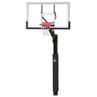 Thumbnail for Basketball System - The Church Yard - (4 in. Sq. Pole with 40 in. in.Play Safe in. Area) - 48 in. Acrylic Backboard, Flex Goal, and Edge/Protector Padding