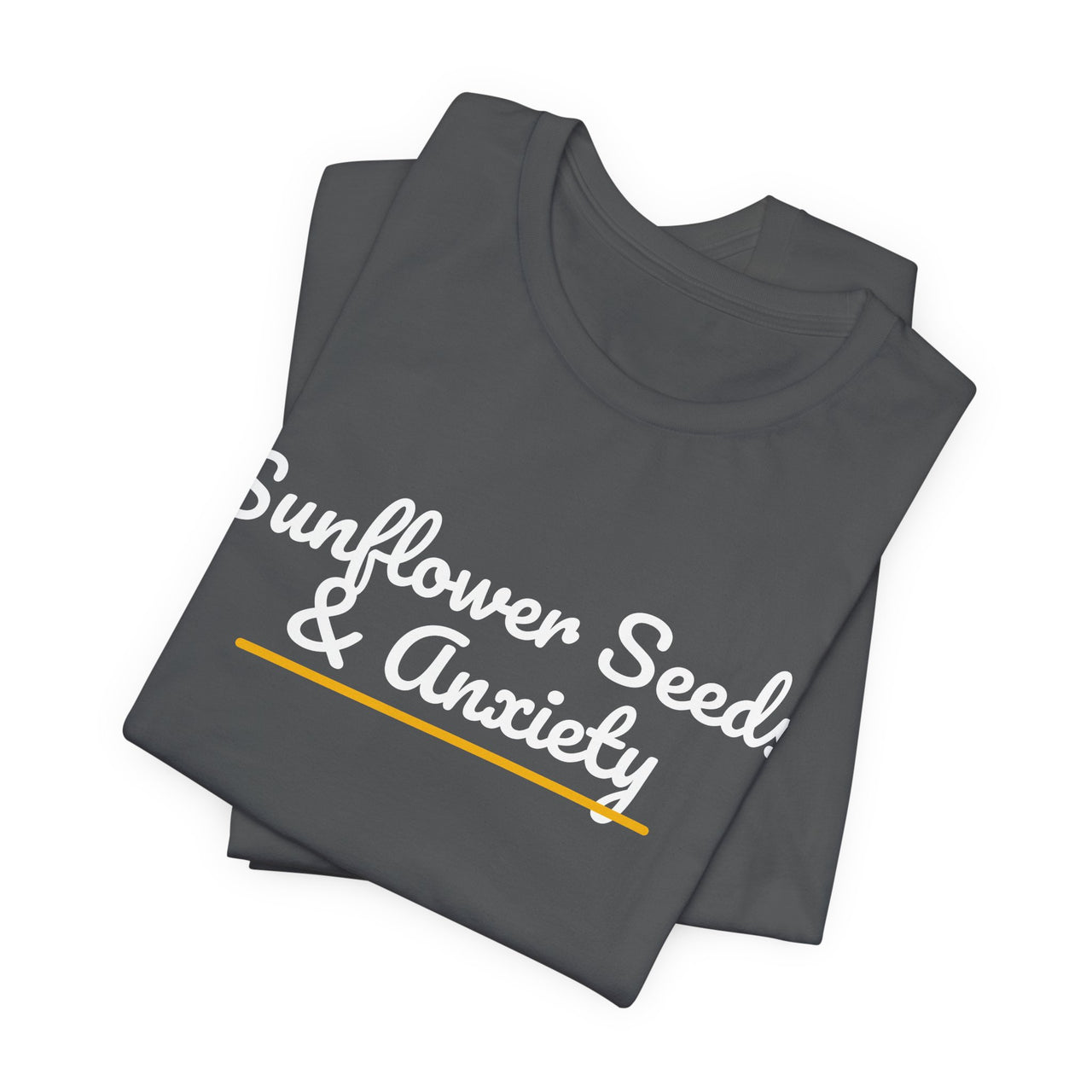 Sunflower Seeds & Anxiety — Baseball T-Shirt