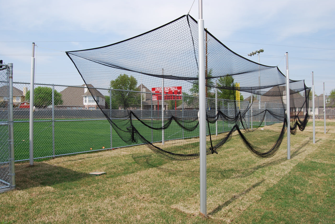 Outdoor 3-1/2" O.D. Aluminum Batting Cage, 55'