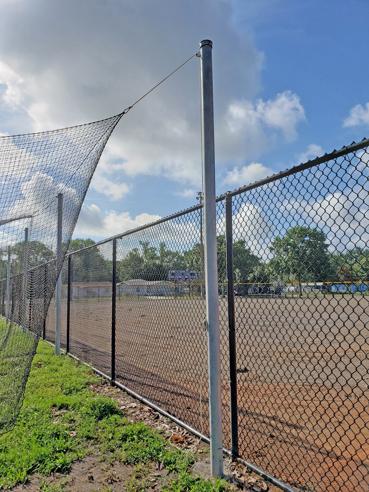 Outdoor 3-1/2" O.D. Steel Batting Cage, 70'