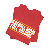 Thumbnail for Baseball Mom, Full Volume — Baseball T-Shirt