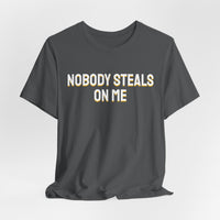 Thumbnail for Nobody Steals On Me — Baseball T-Shirt