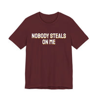 Thumbnail for Nobody Steals On Me — Baseball T-Shirt