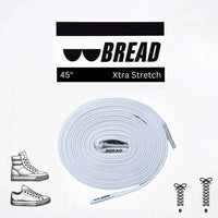 Thumbnail for Bread No-Tie Elastic Shoelaces – Cloud White