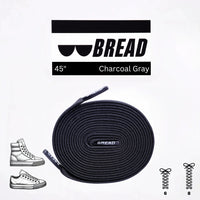Thumbnail for Bread No-Tie Elastic Shoelaces – Charcoal Grey
