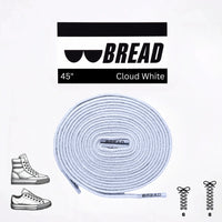 Thumbnail for Bread No-Tie Elastic Shoelaces – Cloud White