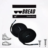 Thumbnail for Bread No-Tie Elastic Shoelaces – Shadow Black