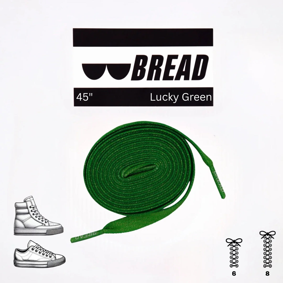 Bread No-Tie Elastic Shoelaces – Lucky Green