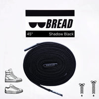Thumbnail for Bread No-Tie Elastic Shoelaces – Shadow Black