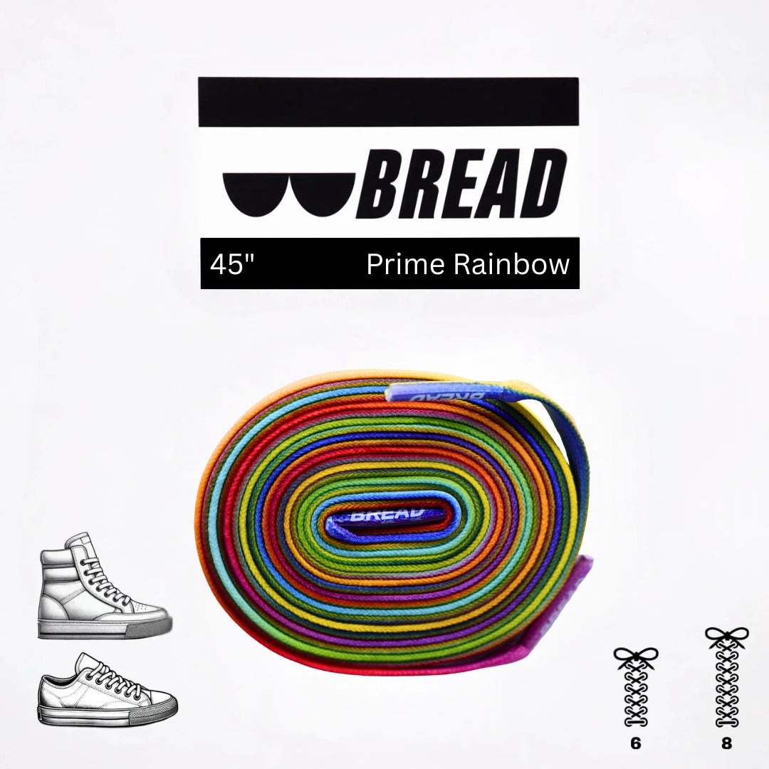 Bread No-Tie Elastic Shoelaces – Prime Rainbow
