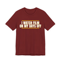 Thumbnail for I Watch Film On My Days Off — Basketball T-Shirt