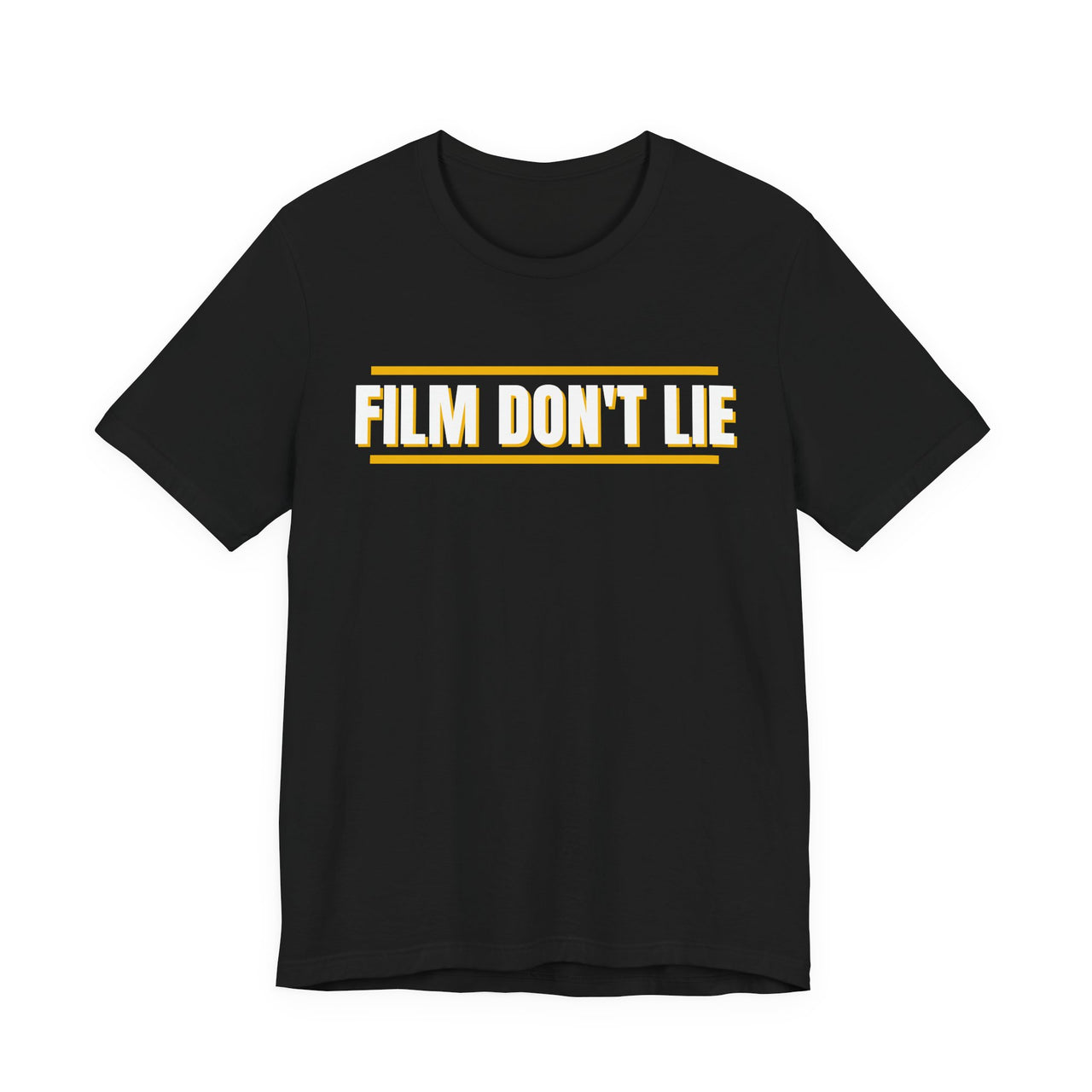 Film Don't Lie (Navy / Gold) — Football T-Shirt