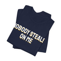 Thumbnail for Nobody Steals On Me — Baseball T-Shirt
