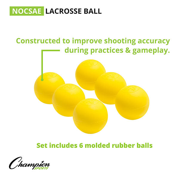 LACROSSE BALLS, 6-PACK