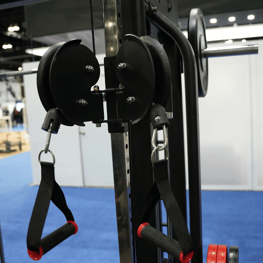 Megatron Dual Adjustable Pulley / Smith Combo - Muscle D Fitness - Selectorized Weight Adjustment - Functional Pull-Up Bar - Dual Station