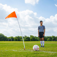 Thumbnail for SOCCER CORNER FLAG SET WITH PLASTIC POLES