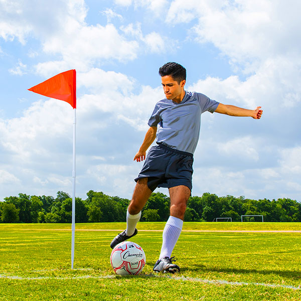 COLLAPSIBLE SOCCER CORNER FLAGS