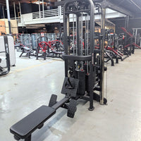 Thumbnail for 4 Stack Megatron Standard Jungle Gym - 2 Colors - Muscle D Fitness - Low Row, Lat Pulldown, Single Handle Hi/low Pulley, Double Hi/Low Pulley