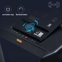 Thumbnail for Light Commercial Folding Treadmill - Muscle D Fitness - LED Display - Heart Rate Monitor - Safety Clip