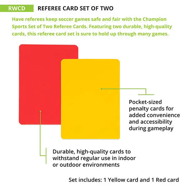 Referee Cards Game Control | HoopsKing