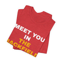 Thumbnail for Meet You In The Backfield — Football T-Shirt