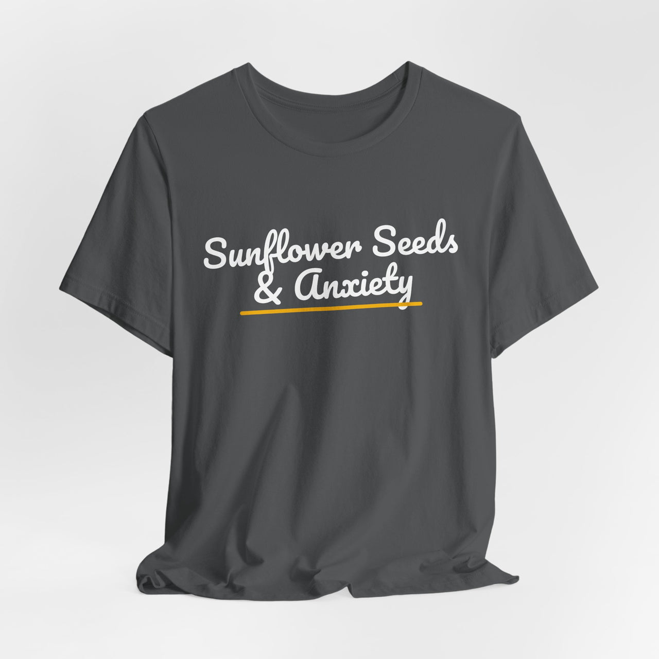 Sunflower Seeds & Anxiety — Baseball T-Shirt