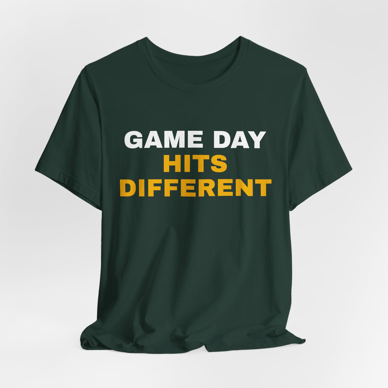 Game Day Hits Different — Football T-Shirt