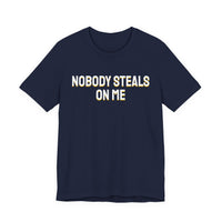 Thumbnail for Nobody Steals On Me — Baseball T-Shirt