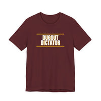 Thumbnail for Dugout Dictator — Baseball T-Shirt