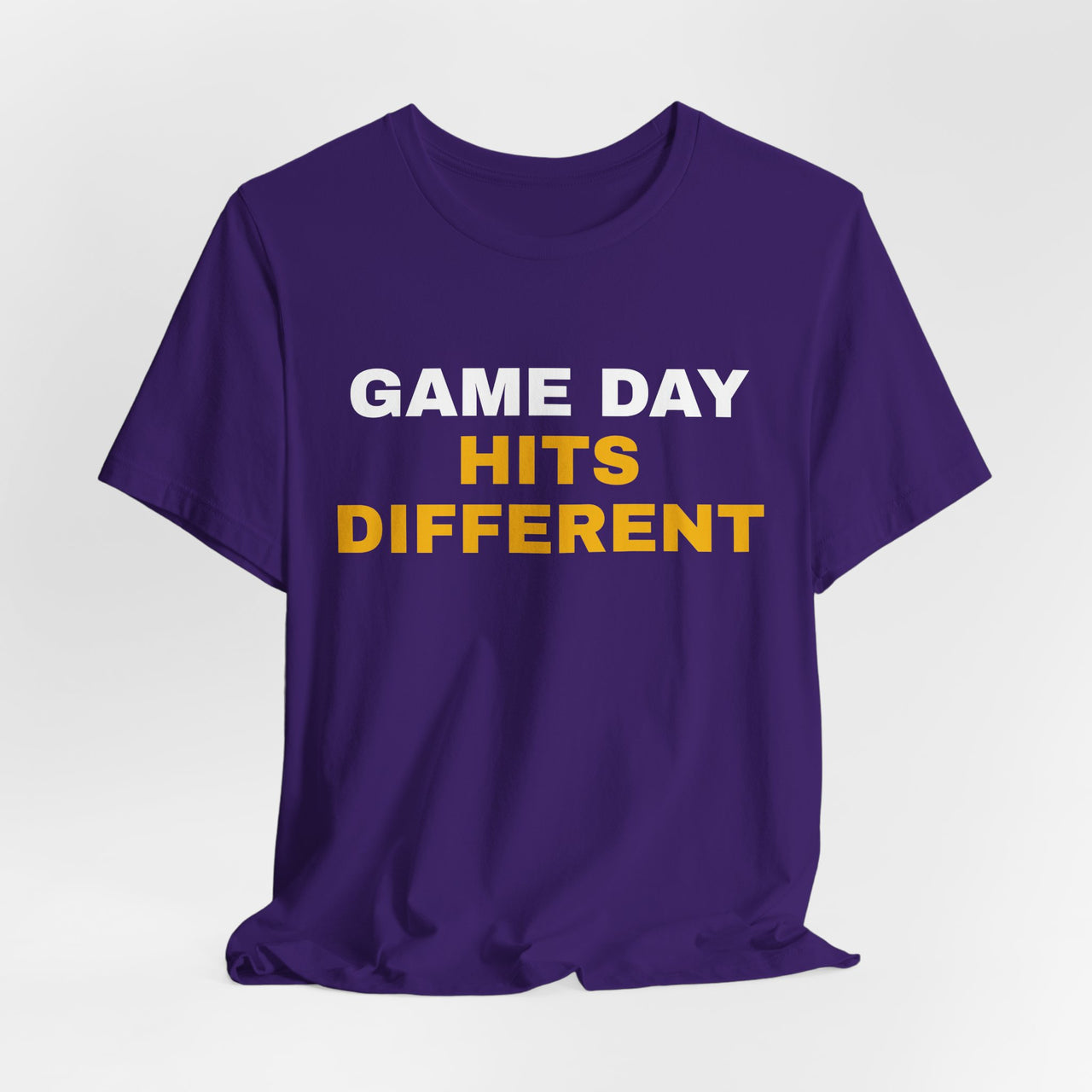 Game Day Hits Different — Football T-Shirt