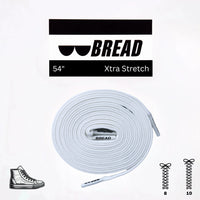 Thumbnail for Bread No-Tie Elastic Shoelaces – Cloud White