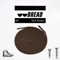 Thumbnail for Bread No-Tie Elastic Shoelaces – Rich Brown