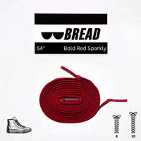Thumbnail for Bread No-Tie Elastic Shoelaces – Bold Red