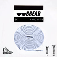 Thumbnail for Bread No-Tie Elastic Shoelaces – Cloud White