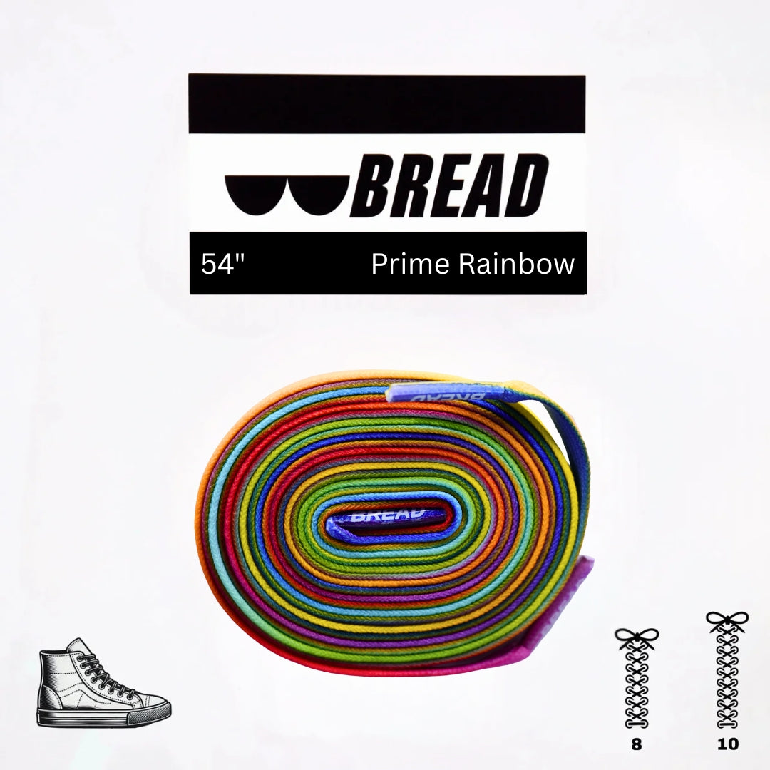 Bread No-Tie Elastic Shoelaces – Prime Rainbow