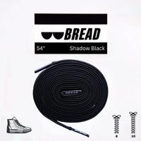 Thumbnail for Bread No-Tie Elastic Shoelaces – Shadow Black
