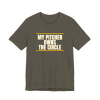 Thumbnail for My Pitcher Owns The Circle — Softball T-Shirt