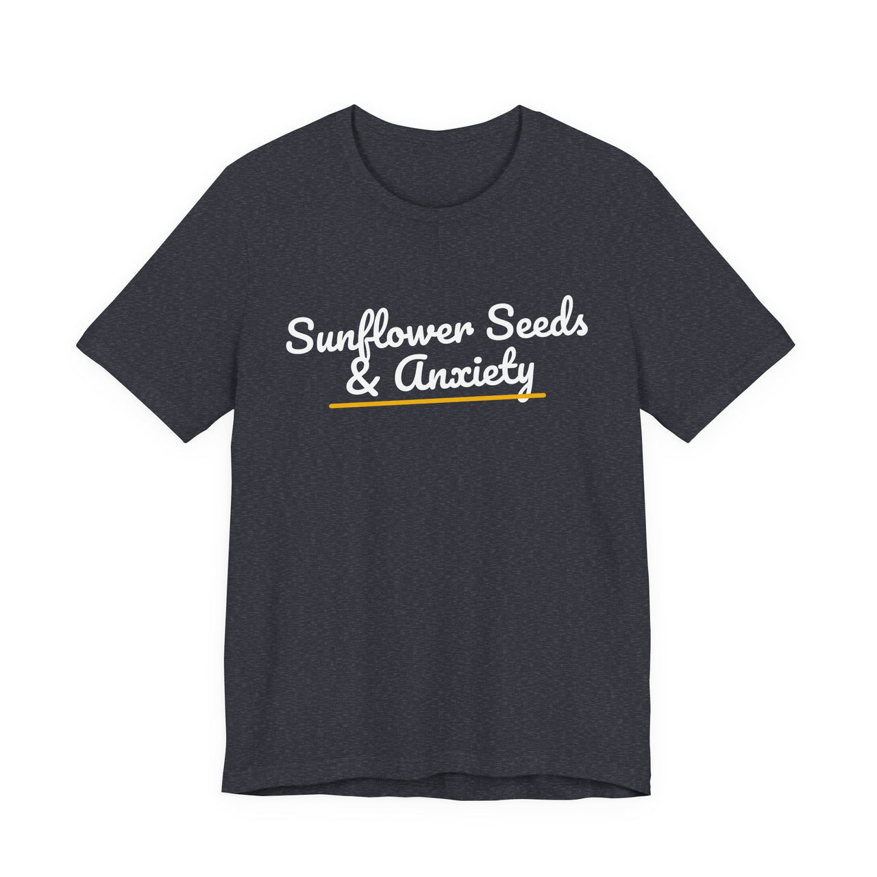 Sunflower Seeds & Anxiety — Baseball T-Shirt