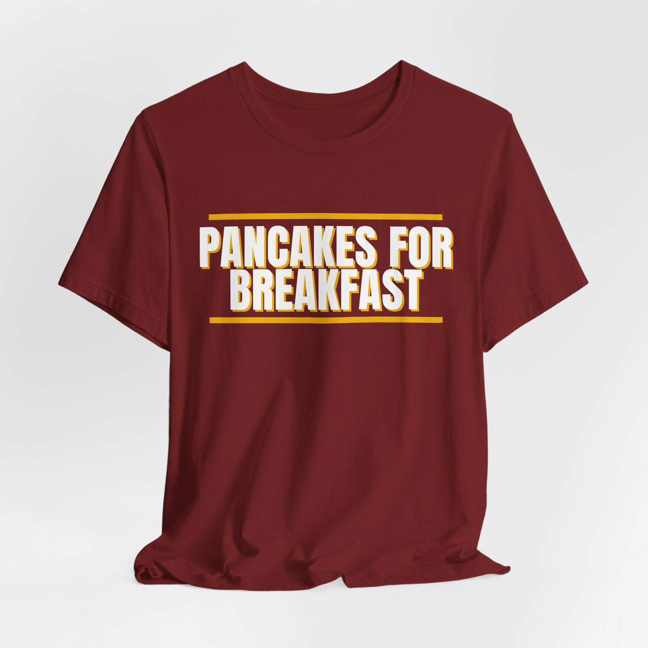 Pancakes For Breakfast — Football T-Shirt